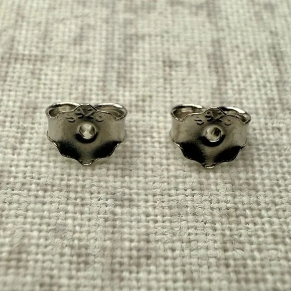 New Sterling Silver & Natural Turquoise Leaf Earrings - Picture 4 of 5